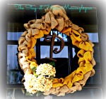 2-Toned Burlap Wreath